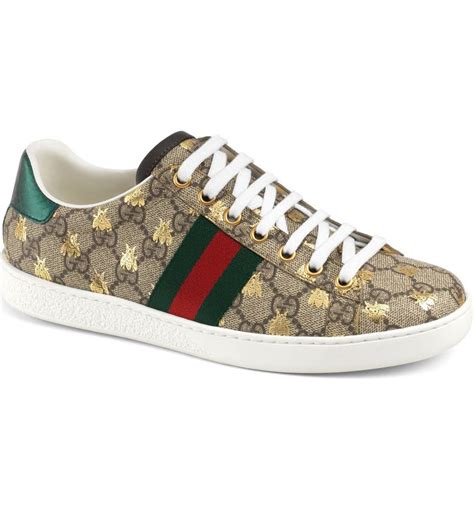 gucci gold bee shoes|gucci shoes bee price.